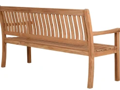 Teakholz Garten Bank Lugana 180cm 4-Sitzer