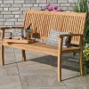 Teakholz Gartenbank Milano Premium 154cm 3-Sitzer