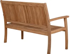 Teakholz Gartenbank Milano Premium 154cm 3-Sitzer