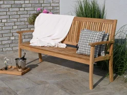 Teakholz Gartenbank Milano Premium 184cm 4-Sitzer