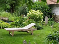 Teakholz Gartenliege Comfort