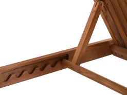Teakholz Gartenliege Rollenliege Java Deluxe
