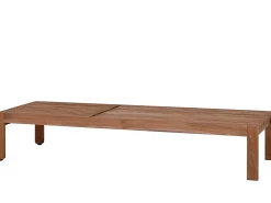 Teakholz Gartenliege Rollenliege Java Deluxe