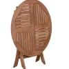 Teakholz Klapptisch Milano Premium Ø90cm
