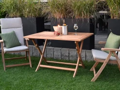 Teakholz Klapptisch Milano Premium 120x80cm