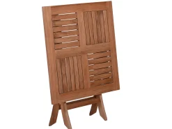 Teakholz Klapptisch Milano Premium 80x80cm