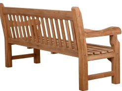 Teak Holz Parkbank Torino 180cm 4-Sitzer