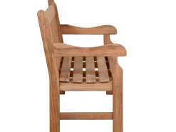 Teak Holz Parkbank Torino 180cm 4-Sitzer