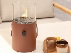 Tischfeuer Cosiscoop Original terra brown