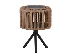 Tischleuchte Lunara Alu-Rope Solar LED Ø27x38cm