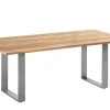 Tisch Noah Edelstahl Profilkufe Teak recycelt 180x100cm