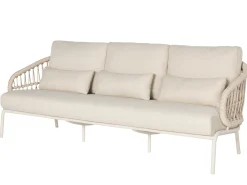 Tosca Loungeset 5-teilig Alu Rope Camel Sand | Kissen mixed weave