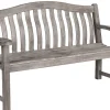 Turnberry Old England grau Holzgartenbank 157cm 3-Sitzer