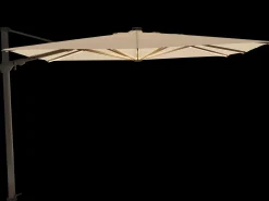 Varioflex Solar LED Ampelschirm 300x300cm ecru 040