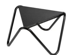 Vogue Beistelltisch Alu Stahl perforiert Farbe Noir